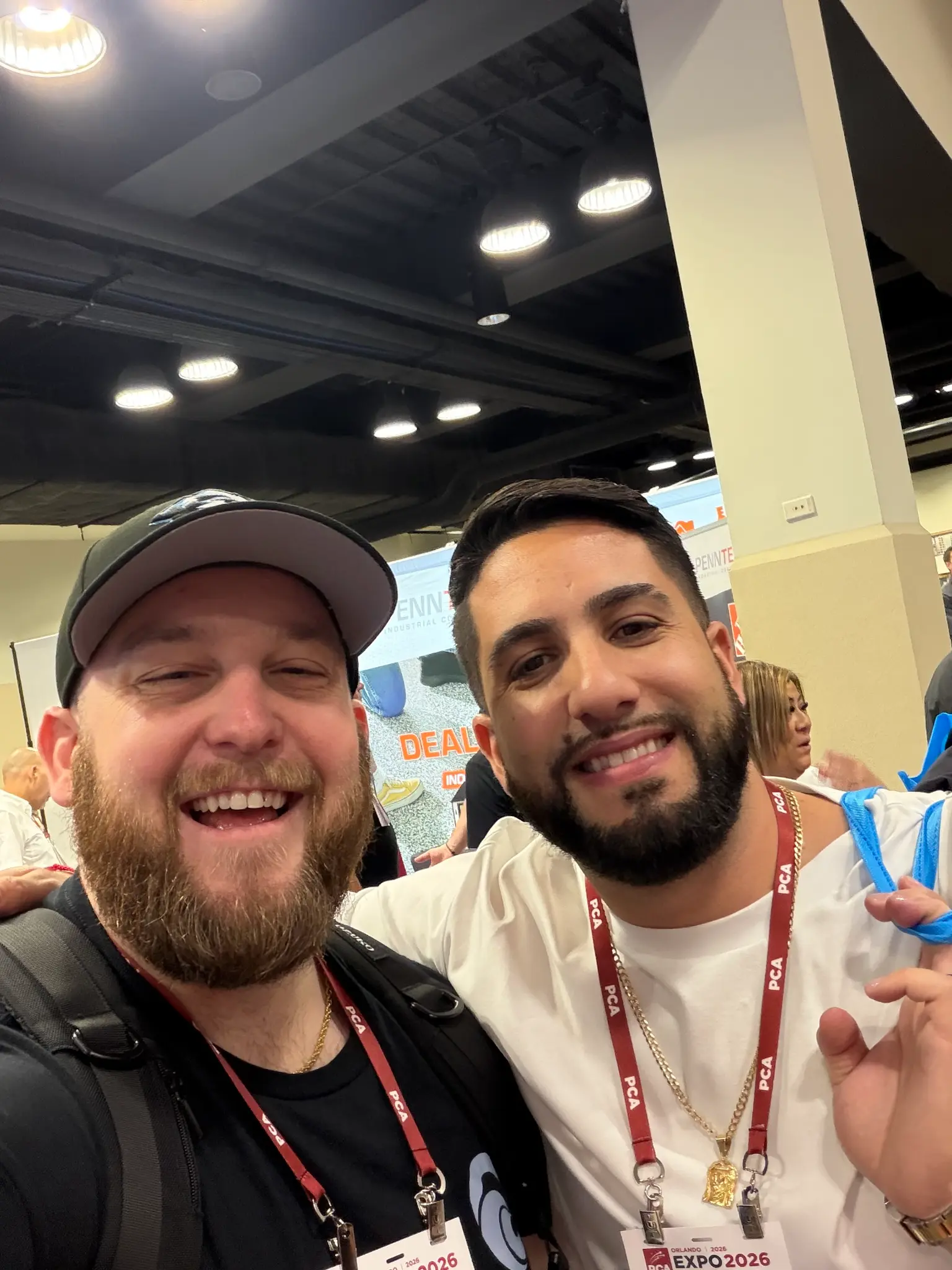 Daniel with a client at PCA Expo 2026